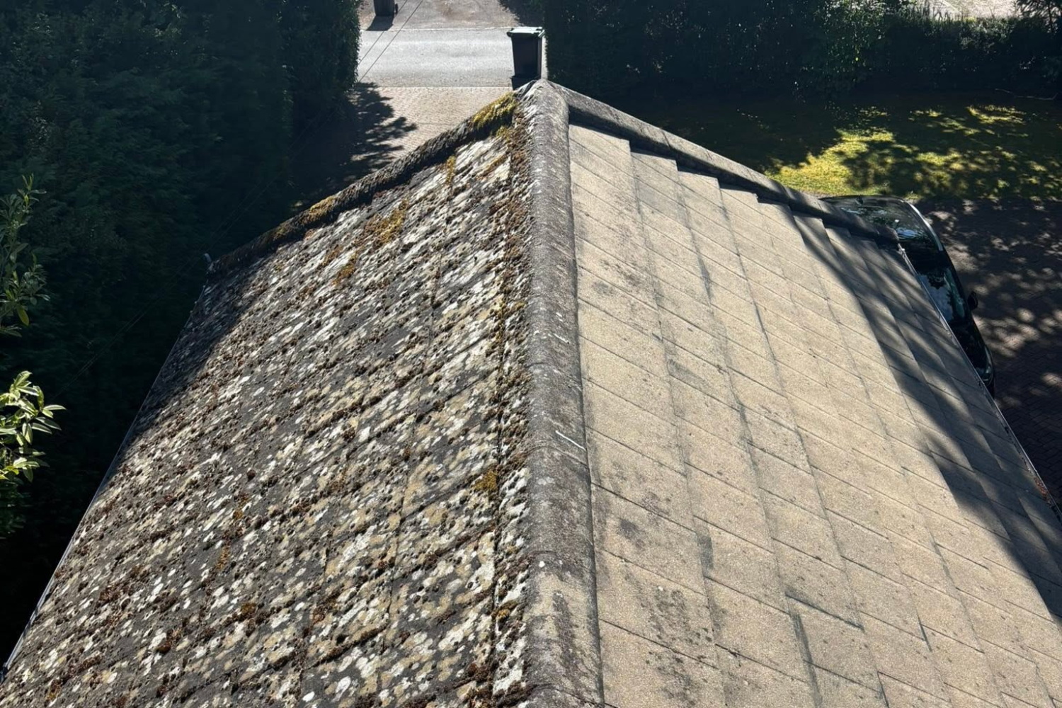 Roof Moss Removal, Exterior Maintenance & Repairs, ClearLight Property Care, Hampshire Wiltshire, Dorset, Exterior Cleaning, Property Maintenance