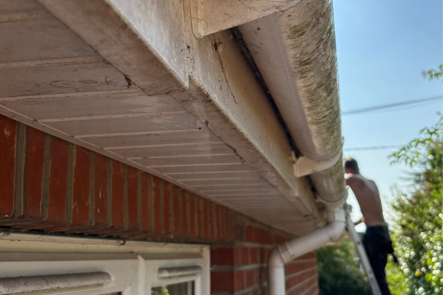 Soffit, Gutter, and Fascia, ClearLight Property Care, Hampshire Wiltshire, Dorset, Exterior Cleaning, Property Maintenance
